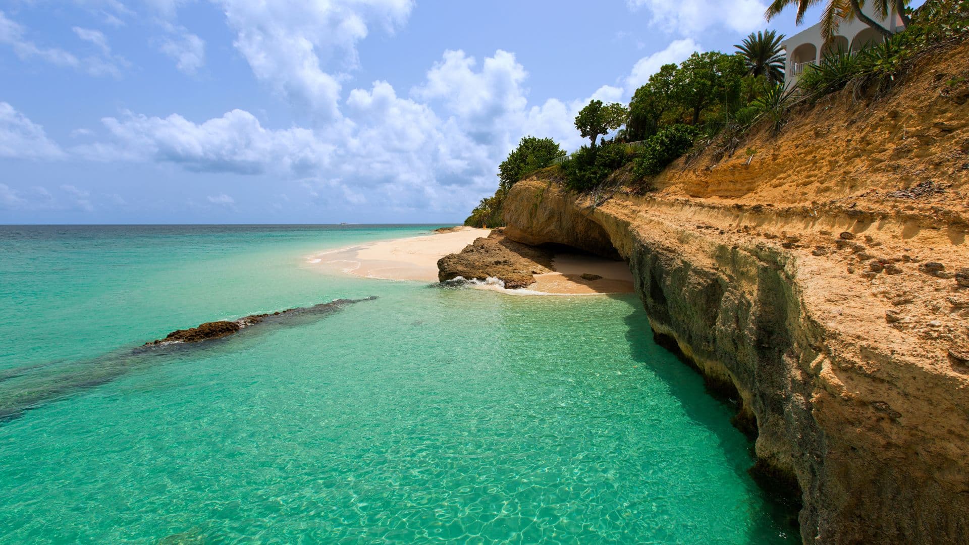 Rocky shoreline on Anguilla