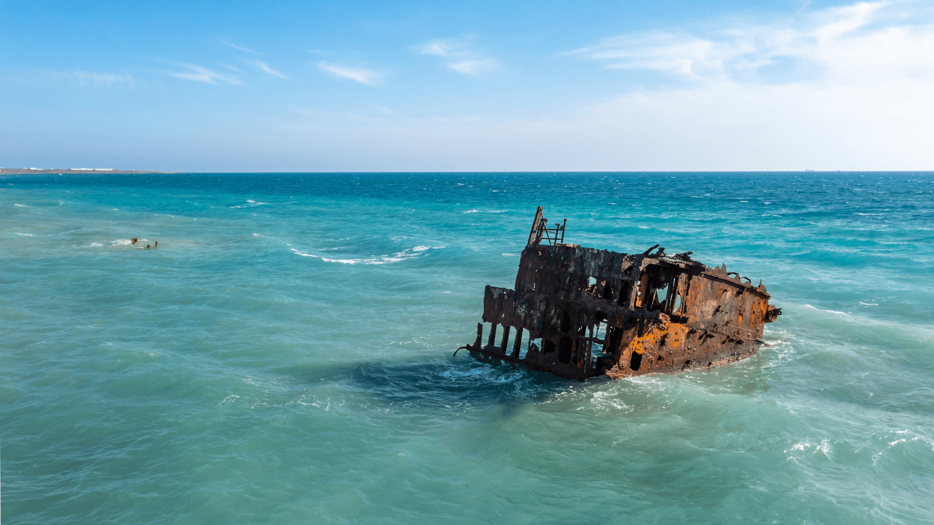 Shipwreck off the coast of Akrotiri