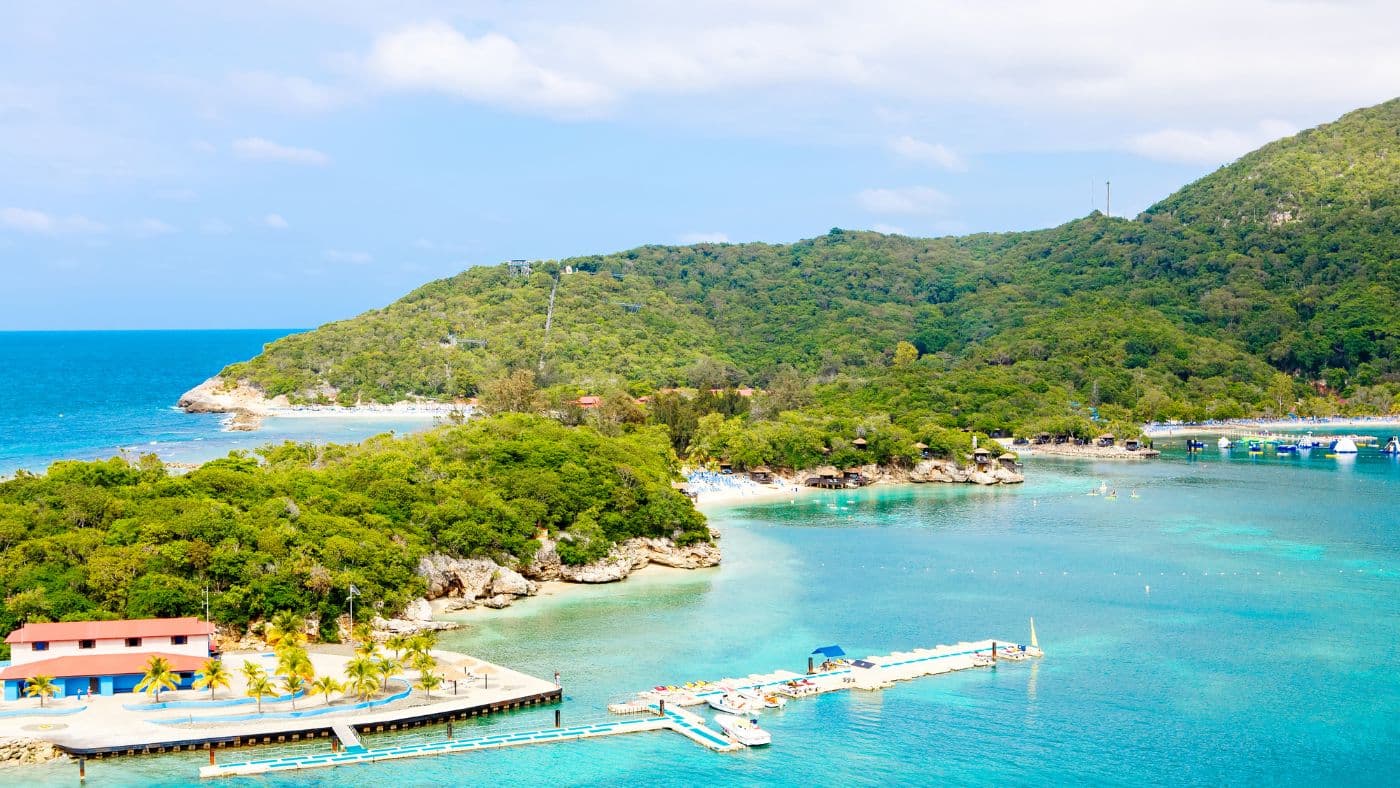 Beach and tropical resort, Labadee island, Haiti